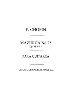 Mazurka No.25 op. 33 No.4 