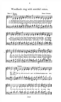 Coward Woodlands Ring With Mirthful Voices SATB 