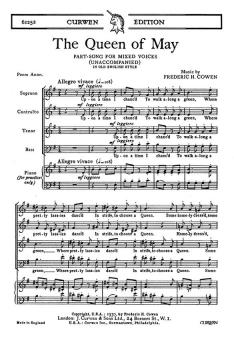 Cowen The Queen Of May SATB 