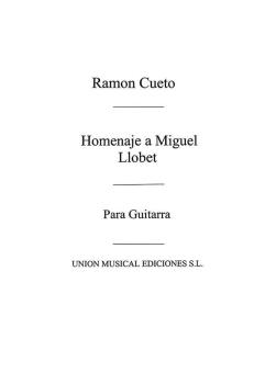 Homenaje A Miguel Llobet For Guitar 