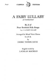 A Fairy Lullaby SATB/Piano 
