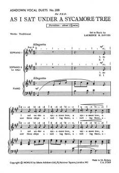 As I Sat Under A Sycamore Tree 