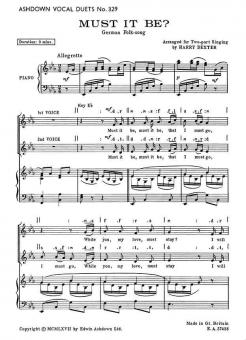 Must It Be? 2-Part/Piano 