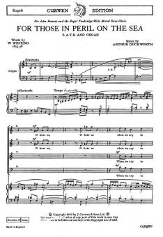 For Those In Peril On The Sea SATB/Organ 