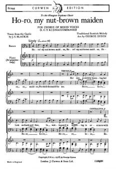 Ho-ro, My Nut-brown Maiden 