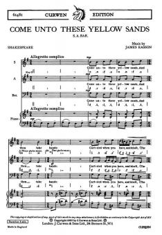 Easson Come Unto These Yellow SAB 