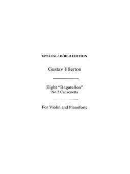 Canzonetta For Violin And Piano Op. 18 No. 3 