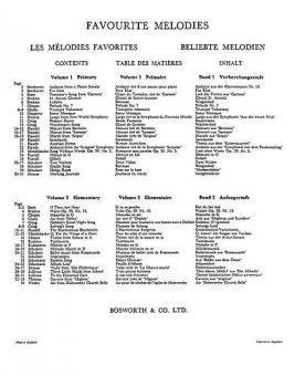 Favourite Melodies Vol.1 Piano 