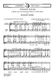 Genee, R.: Italian Salad 