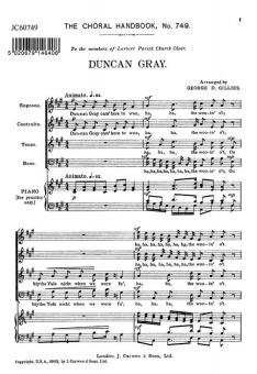 Duncan Gray SATB 