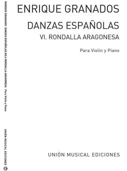 Danza Espanola No. 6 Rondalla Aragonesa For Violin And Piano 