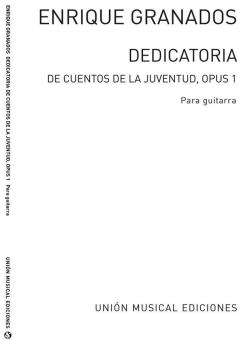 Dedicatoria De Cuentos De La Juventud op. 1 