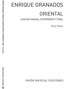 Oriental Cancion Variada Intermedio Y Final for Piano 