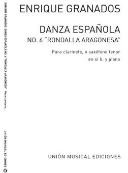 Danza Espanola No. 6 For Clarinet(Tenor Sax) And Piano 