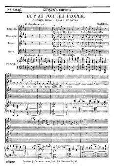 Handel But As For His People SATB 