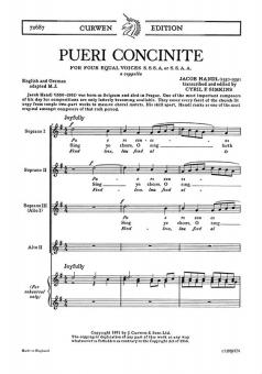 Handl, J Pueri Concinite SSSA 