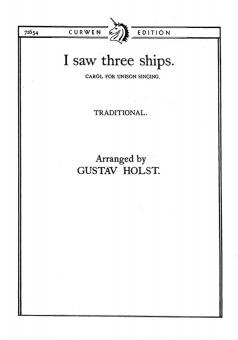 I Saw Three Ships Unison 