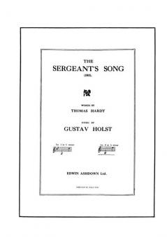 Sergeants Song A Minor Voice/Piano 