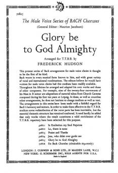 Hudson Glory Be To God Almighty TTBB 