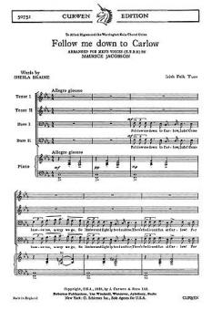 Follow Me Down To Carlow TTBB/Piano 