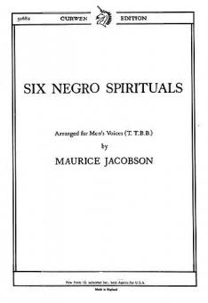 Six Negro Spirituals TTBB 