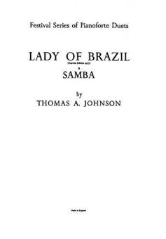 Johnson, T Lady of Brazil-a Samba Piano Duet 