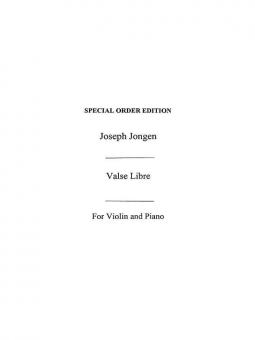 Jongen Valse Libre Violin/Piano 