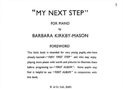 My Next Step Easy Piano 