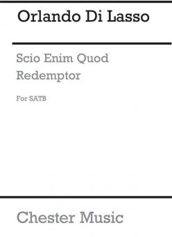 Scio Enim Quod Redemptor 
