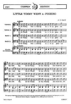 Macy, J Little Tommy Went A-fishing TTBB/Piano 