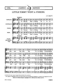 Macy, J Little Tommy Went A-fishing SATB/Piano 