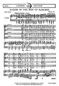 March Of The Men Of Harlech TTBB Traditional 