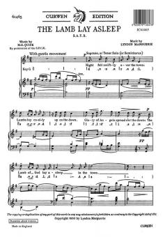 Marguerie Lamb Lay Asleep SATB 