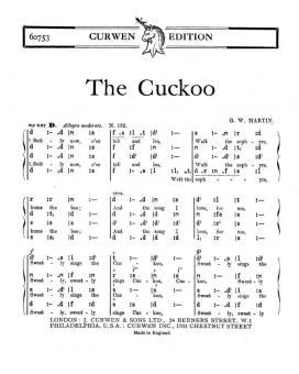 Martin The Cuckoo SATB Tonic 
