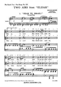 Two Airs From Elijah 2-Part 