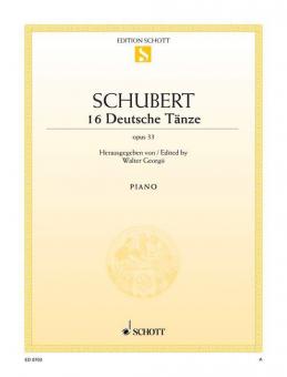 16 Deutsche Tänze op. 33 D 783 Standard