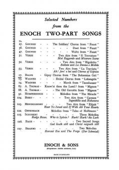 Balfe, M Gypsy Chorus From Bohemian Girl 2-Part 