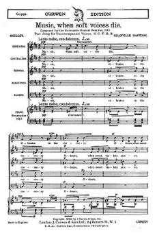Music When Soft Voices Die SATBB 