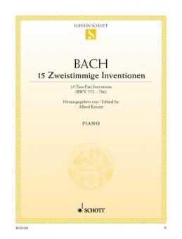 15 zweistimmige Inventionen BWV 772-786 Standard