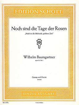 Noch sind die Tage der Rosen B-Dur op. 24/1 Standard