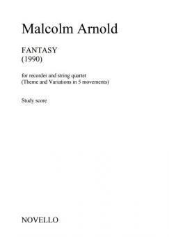 Fantasy For Recorder And String Quartet Op. 140 