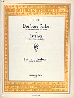 Die böse Farbe / Litanei D 795 / D 343 Standard