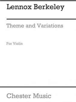 Theme And Variations Op. 33 No. 1 For Solo Violin 