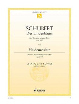 Der Lindenbaum / Heidenröslein für mittlere Stimme Standard