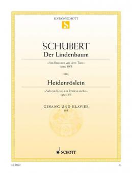 Der Lindenbaum / Heidenröslein für tiefe Stimme Standard