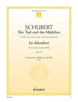 Der Tod und das Mädchen / Im Abendrot D 531 / D 799 Standard