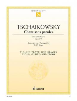 Chant sans paroles op. 2/3 Standard