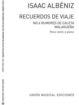Malaguena From Rumores de La Caleta For Violin And Piano 