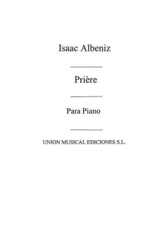 Priere from Piezas Caracteristicas op. 92 for Piano 