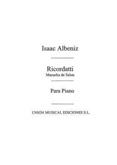 Ricordati Mazurka de Salon op. 96 for Piano 